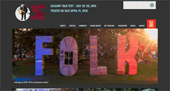 Desktop Screenshot of calgaryfolkfest.com