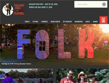 Tablet Screenshot of calgaryfolkfest.com